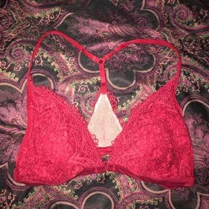 Red bralette